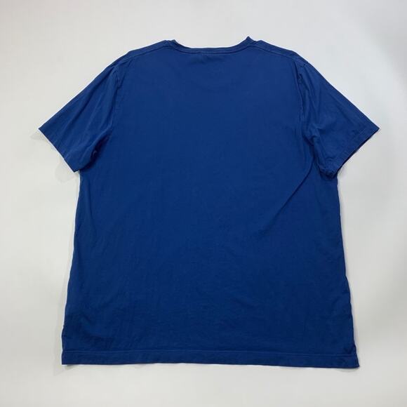 Hugo Boss Shirt Mens 2XL XXL Slim Prussian Blue Cotton Short Sleeve Crew Tee - Picture 8 of 10